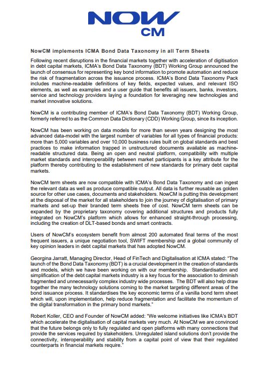 NowCM (previously Nivaura) tweet media