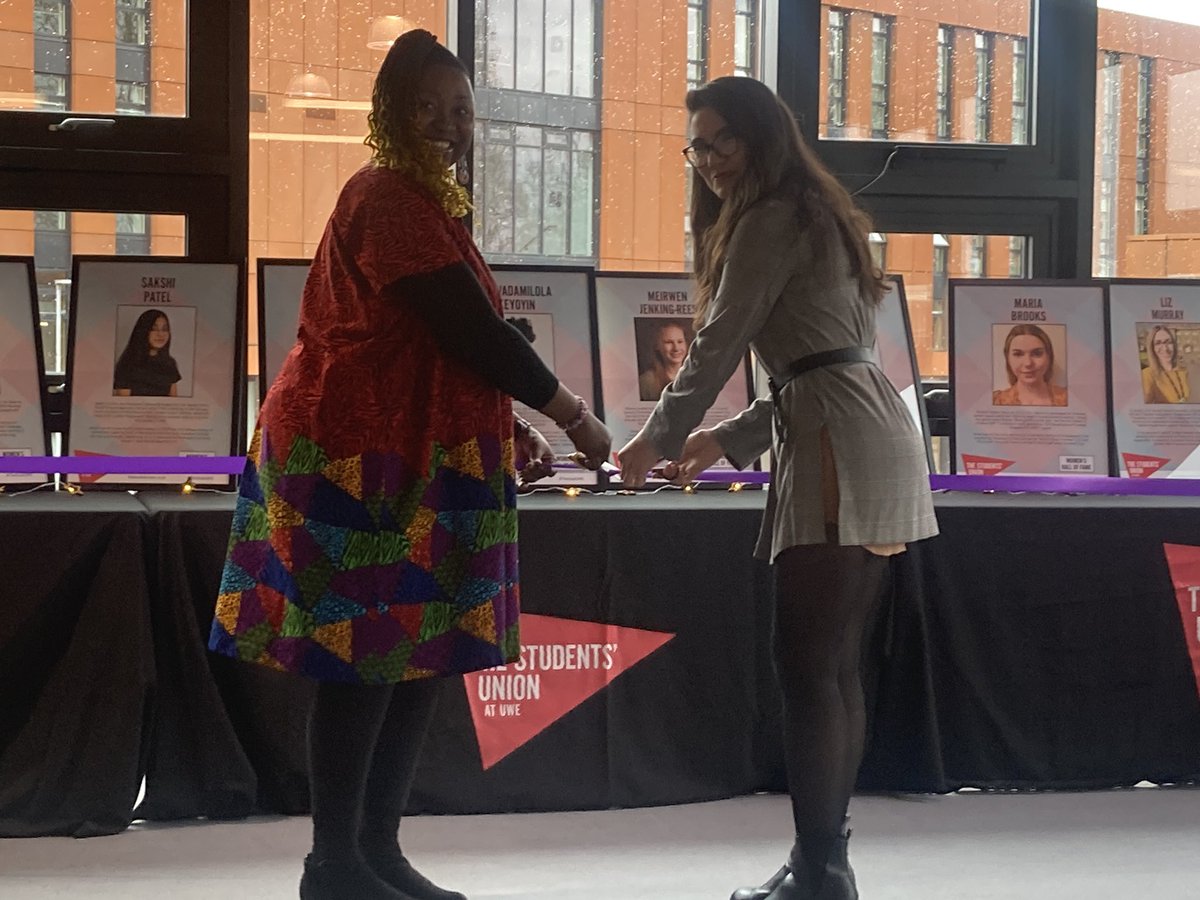 katwildbranch's tweet photo. Lush scenes at @TheSUatUWE at the launch of @TheSUPresident’s brainchild, Women’s Hall of Fame 🥰 https://t.co/rAZSFTG18l