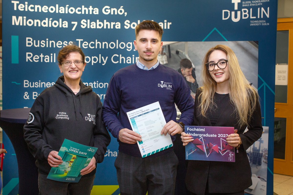 Our Spring Open Days are underway, & we enjoyed meeting you all in Blanchardstown and Aungier Street last week. Join us for our next #TUDublinOpenDays 📍Tallaght | 30 March 📍Grangegorman | 22 April 📍Bolton Street | 22 April Register for updates 👇 tudublin.ie/opendays/