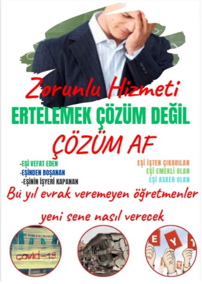 <a href="/ahaber/">A Haber</a> Sayın Cumhurbaşkanım keşke sizinle görüşüp derdimizi anlatabilsek ama buradan yazmaktan başka çaremiz yok. İşinde bir çok mağduriyet var ve hala zorunlu hizmet affı gelmiyor. Sanki hiç doğuya gitmemişiz gibi davranılıyor. Başımıza gelenleri bizde yaşamak istemezdik. Lütfen destek