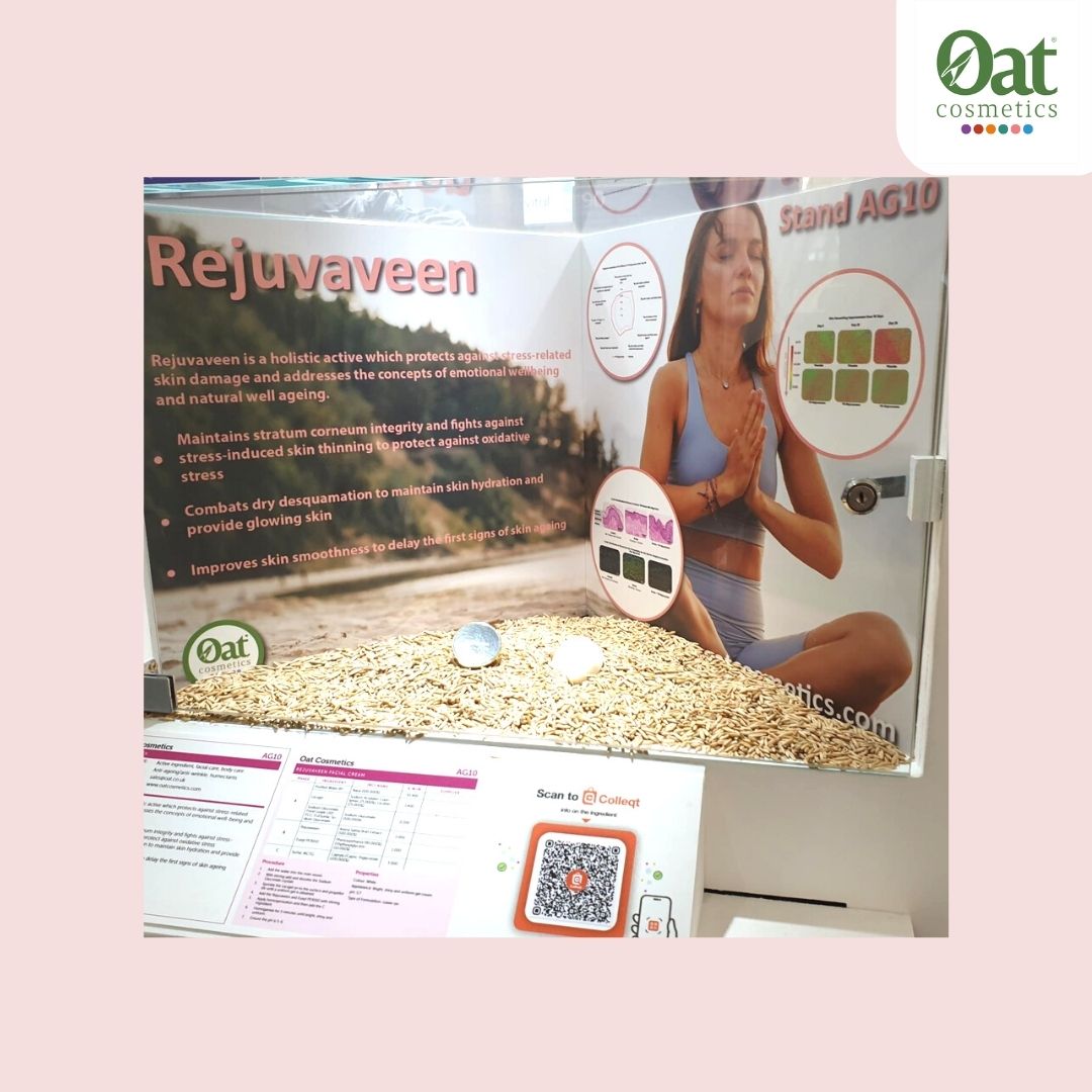 oatcosmetics's tweet photo. In-Cosmetics Global 2023, has begun already!

We are excited to present our latest #holistic #skincare active, Rejuvaveen. Find us at our stand AG10 and in the #innovation zone. 

#incosmeticsglobal #barcelona #cosmetics https://t.co/UD9WZTS461