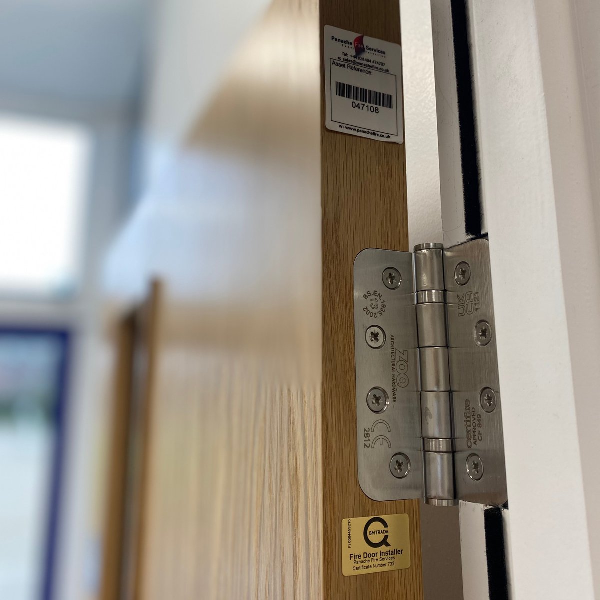 PanacheFire's tweet photo. At PFS Network Ltd, we understand the importance of ensuring the safety of your property. With our experience and BM TRADA accreditation for fire door installation and maintenance, we are confident to deliver the highest standard of fire safety for your business.🔥🚪 #firedoors https://t.co/e2KvG4Luj5
