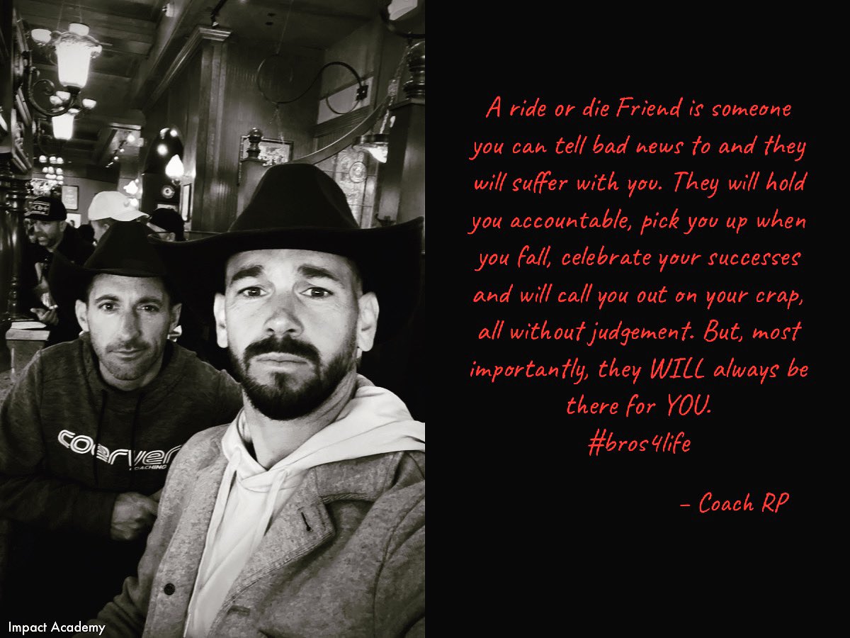 Impact Academy #11: Build ride or die friendships.