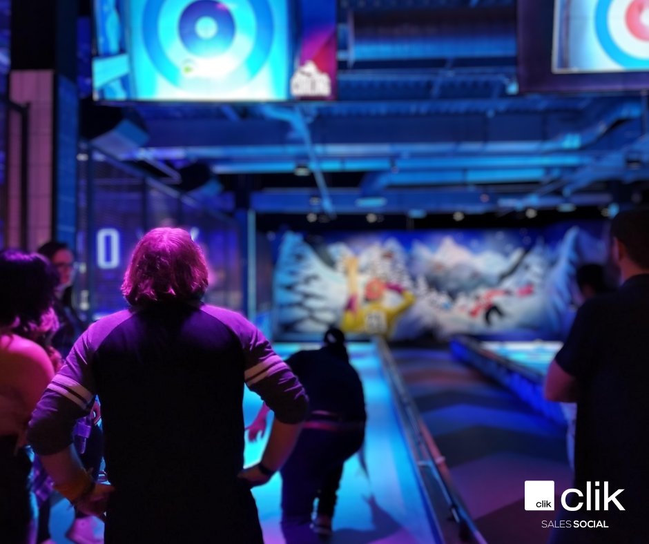 Clik (@clik_tweets) on Twitter photo Last week our Sales and Marketing team went out for a social to celebrate a cracking year!🥳
We headed to <a href="/RoxyLanes/">Roxy Lanes</a> and quickly realised that we were all terrible at baseball and curling but absolutely fantastic at beer pong. That says a lot...
#worknightour #salessocial Last week our Sales and Marketing team went out for a social to celebrate a cracking year!🥳
We headed to <a href="/RoxyLanes/">Roxy Lanes</a> and quickly realised that we were all terrible at baseball and curling but absolutely fantastic at beer pong. That says a lot...
#worknightour #salessocial