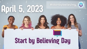 @EVAWintl encourages all of us to BELIEVE sexual assault victims/survivors when they bravely decide to share.  @RileyCountyPD and Victim Services proudly joins this message:  WE BELIEVE YOU!

#SAAM2023 #StartByBelieving #rcpd_yoyc