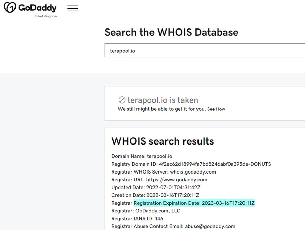 Marko56233505's tweet image. After you sell all #Tera2 and look #Terareum from different point of view it is pretty funny project. Imagine lying that #terapool has many projects coming and after 9 months it is still 0. One was coming but instead listing you end up fighting. Also your domain is expired🤦‍♂️