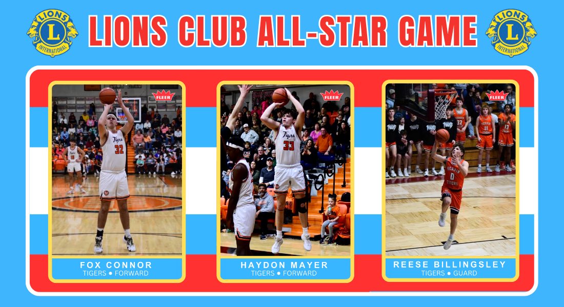 HerrinHoops's tweet photo. Fox Connor, Haydon Mayer, and Reese Billingsley will play in the Lions Club All-Star Game this Friday night at Rend Lake College. Come out and support the boys at 8:00! #HerrinHoops https://t.co/2yuFjONQed
