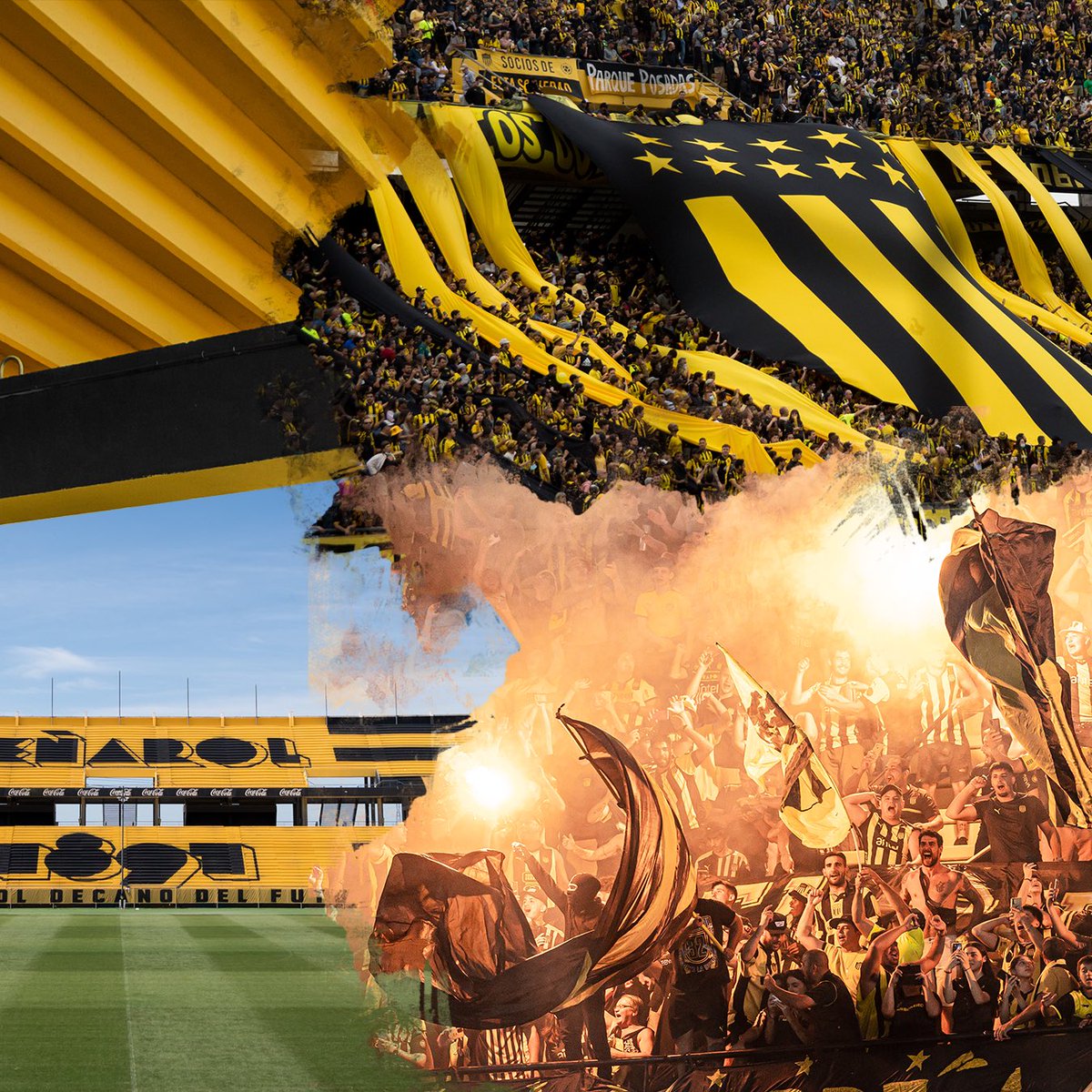 OficialCAP's tweet photo. ¡𝟳 𝗮𝗻̃𝗼𝘀 𝗱𝗲𝗹 𝗖𝗮𝗺𝗽𝗲𝗼́𝗻 𝗱𝗲𝗹 𝗦𝗶𝗴𝗹𝗼!

Hace siete años se inauguraba el estadio más hermoso del país de Peñarol.

El Campeón del Siglo, ¡nuestra casa! https://t.co/ogi2He3lGh