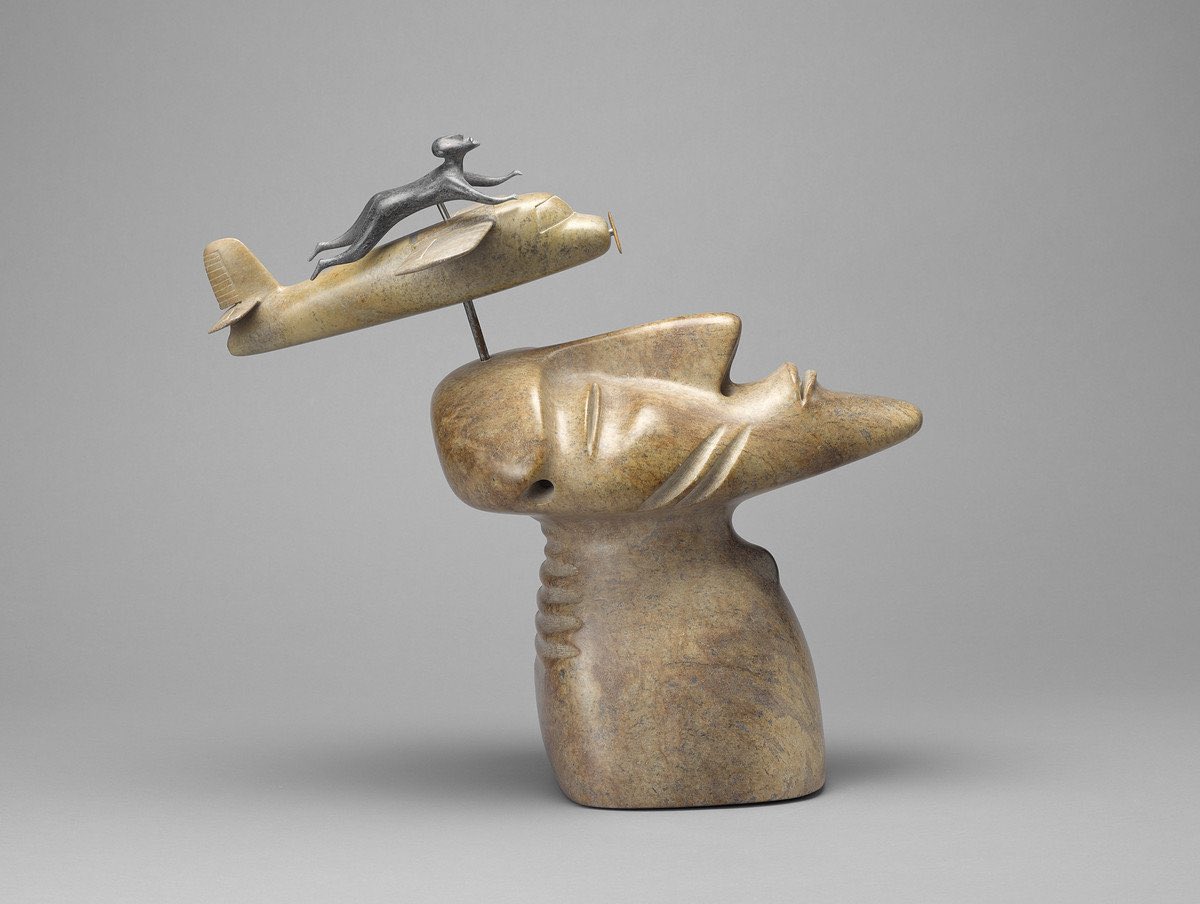 galleries_west's tweet photo. The latest issue of Galleries West is online now! Featuring David Ruben Piqtoukun, Michelle Sound, Karin Jones, Charles Stankievech and much more: https://t.co/VwBKiQXjMZ

David Ruben Piqtoukun, “Shaman in Flight,” © David Ruben Piqtoukun, photo AGO) https://t.co/97mkb3S6uB