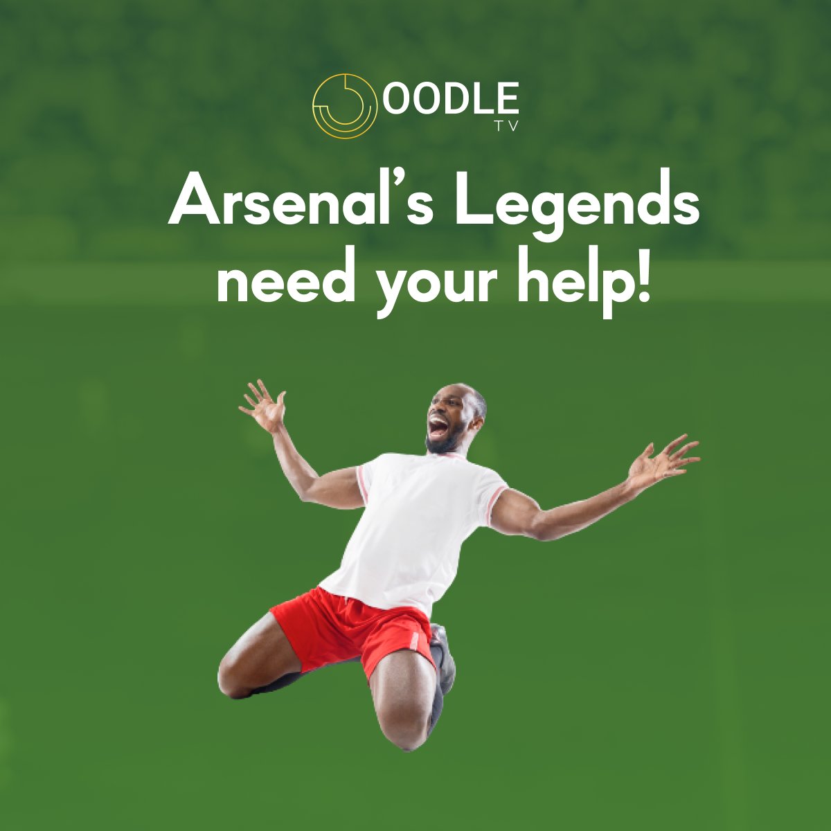 oodle_tv's tweet photo. Arsenal’s Legends need your help!!

Liverpool’s Legends are coming to London for a Grudge Match 🤼

And they’re coming with their fans to challenge the gunners 

We also need fans to team up with our heroes 💪

Stand up and be counted! 

#Arsenal #COYG #GrudgeMatchArsenalLegends https://t.co/prb6qsq5KB