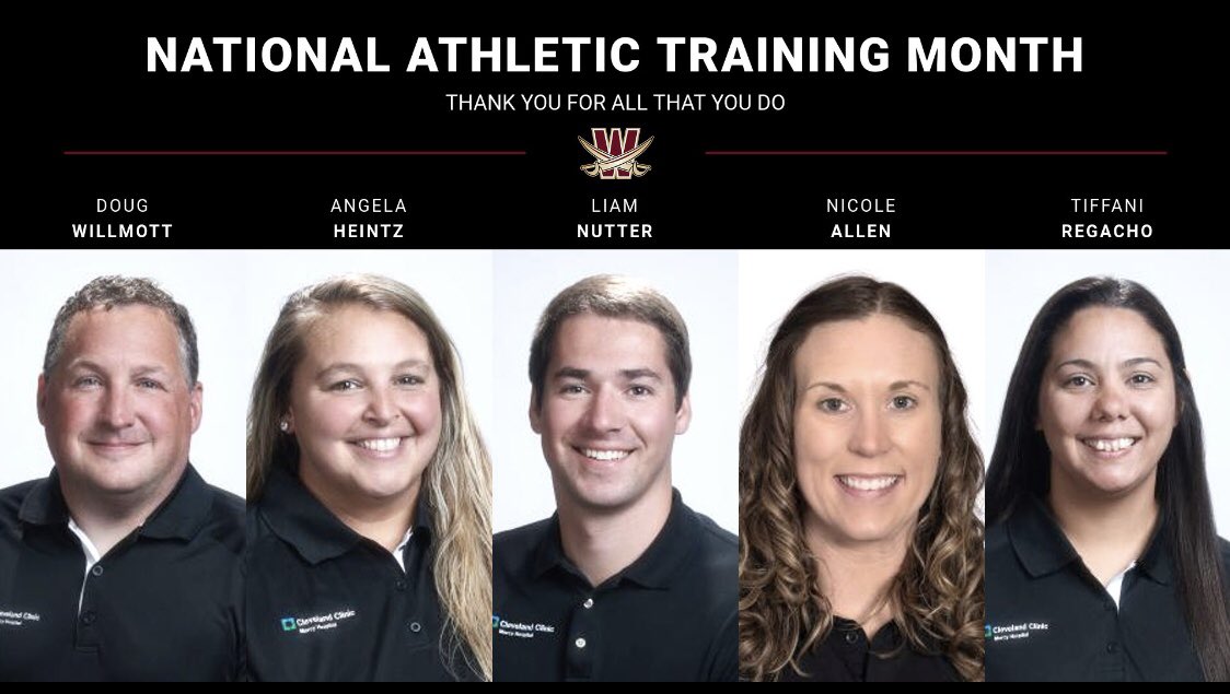 WalshCavaliers's tweet photo. We have the BEST Athletic Training Staff! Cav Nation wouldn’t be the same without you! Thank you for all that you do for our student-athletes! 
#SwordsUp https://t.co/30jju0sXPg