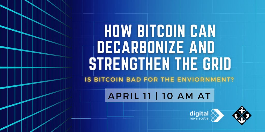 DigitalNS's tweet photo. Are you interested in learning how bitcoin can decarbonize and strengthen the grid? 

Join @AtlanticBlock and learn how bitcoin mining can accelerate the rate at which a region adopts green and renewable energy sources.

Learn more: https://t.co/8rjWKOVwl9 https://t.co/usQarWXVBJ