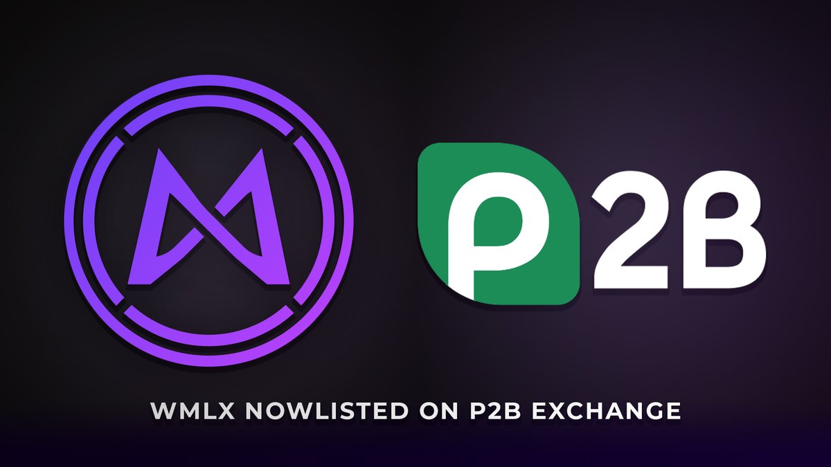 Welcome to our new followers! Thanks for joining us on the day $WMLX is listed on <a href="/p2b_exchange/">P2B Crypto Exchange, @p2b_exchange</a>  

➡️ p2pb2b.com