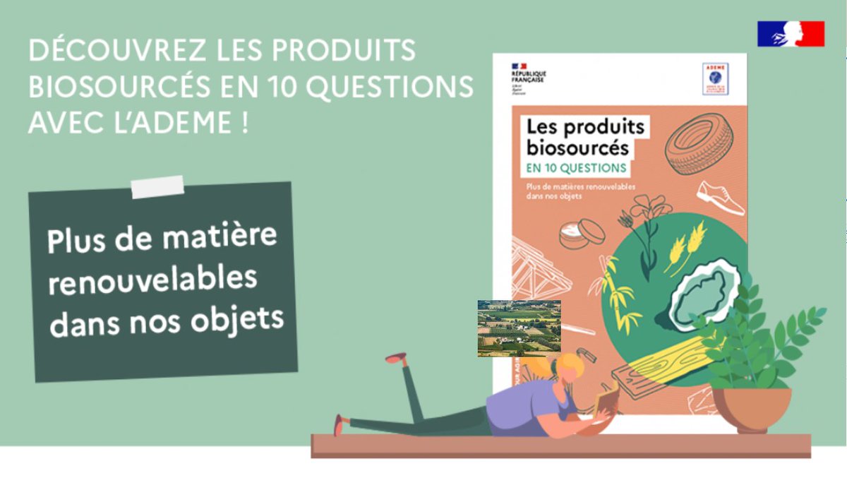 ademe's tweet image. [#ConsoResponsable] 
Connaissez-vous les produits #biosourcés ? 
➡️ Couverts, sac plastique, brosse à dents, shampoing… Notre quotidien est peuplé de produits partiellement ou intégralement biosourcés ! 
En savoir plus dans guide de l’@ademe 👉librairie.ademe.fr/produire-autre…