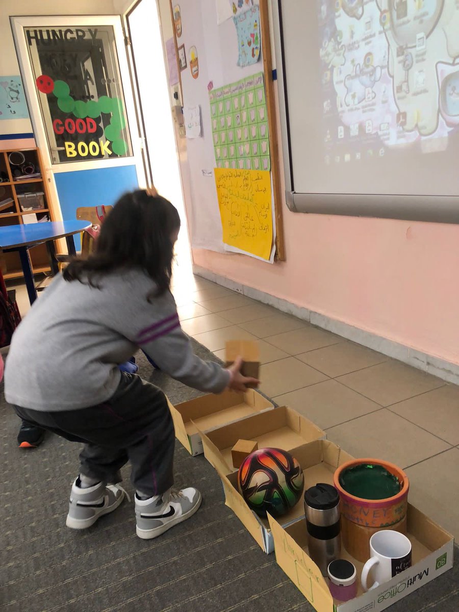 Our learners identified real items and then categorized them according to the 3D shapes to which they belong too...
#learningwithjoy #KG3A #Math #3Dshapes