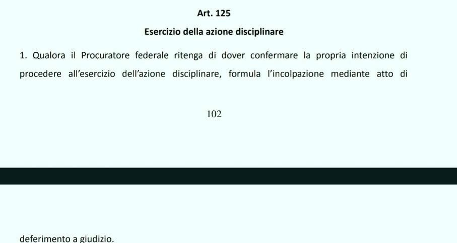 C1961Interista's tweet image. Giusto per chiarire..il rinvio da parte del Gup,non influisce con il procedimento sportivo #Juve #dirigenti ora che i 20 giorni di proroga s.terminati, visto gli articoli  123 e 125 , Chiné  ha 20 giorni a disposizione per comunicare la c.d.i.