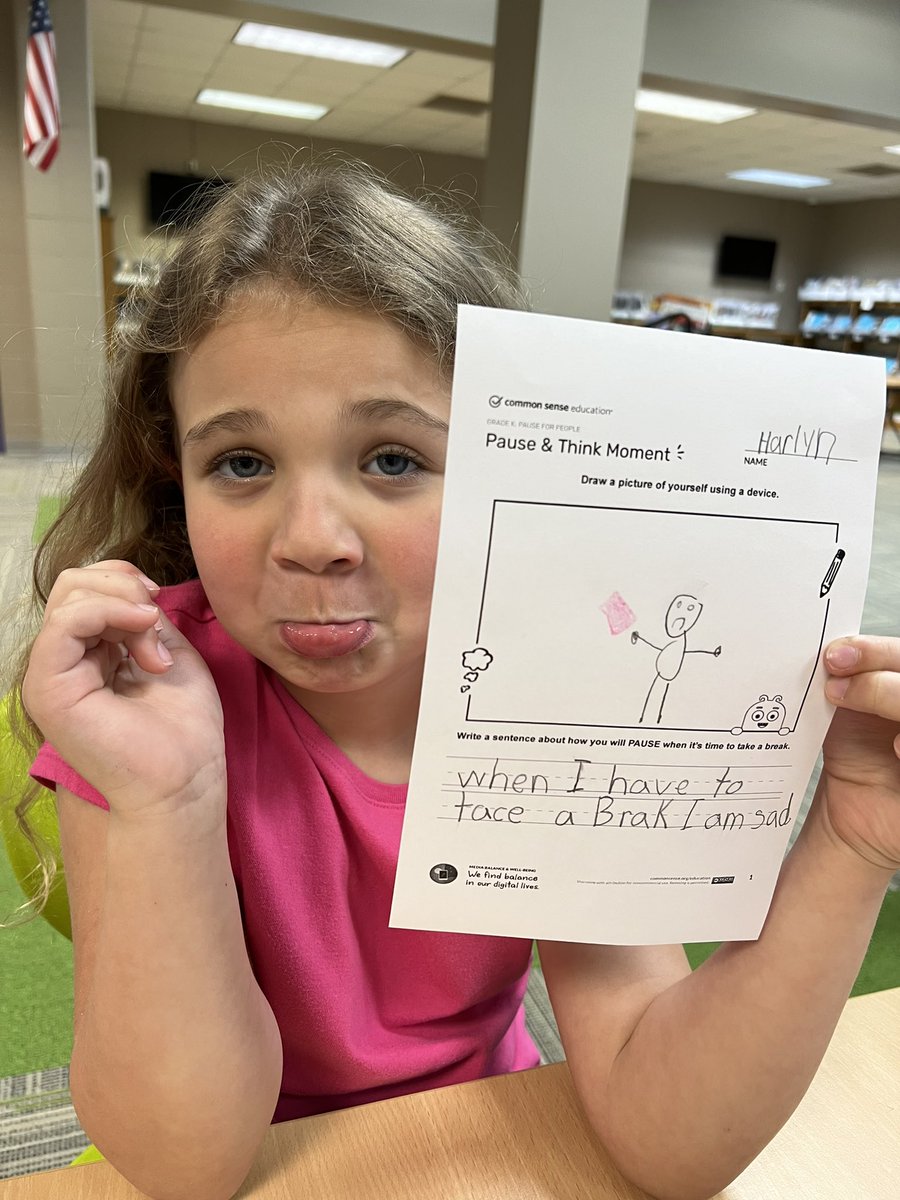 RES_RSSS's tweet photo. Kindergarteners had their second Digital Citizenship lesson today and talked about how hard it is to take a break when you are having fun using technology.  They practiced “pausing for people” and understanding the emotions they may feel when told to take a technology break. https://t.co/6BOiaiEewn
