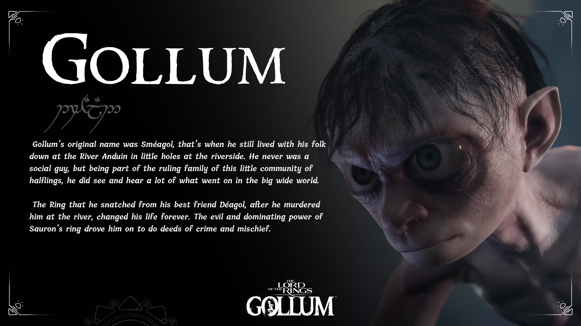 The Lord of the Rings: Gollum on X: A few words from the  The