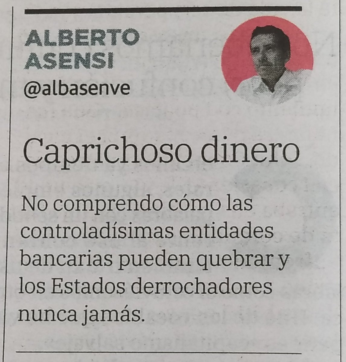En @lasprovincias de papel, 28 de marzo de 2023, #Caprichosodinero #banca #déficitpúblico