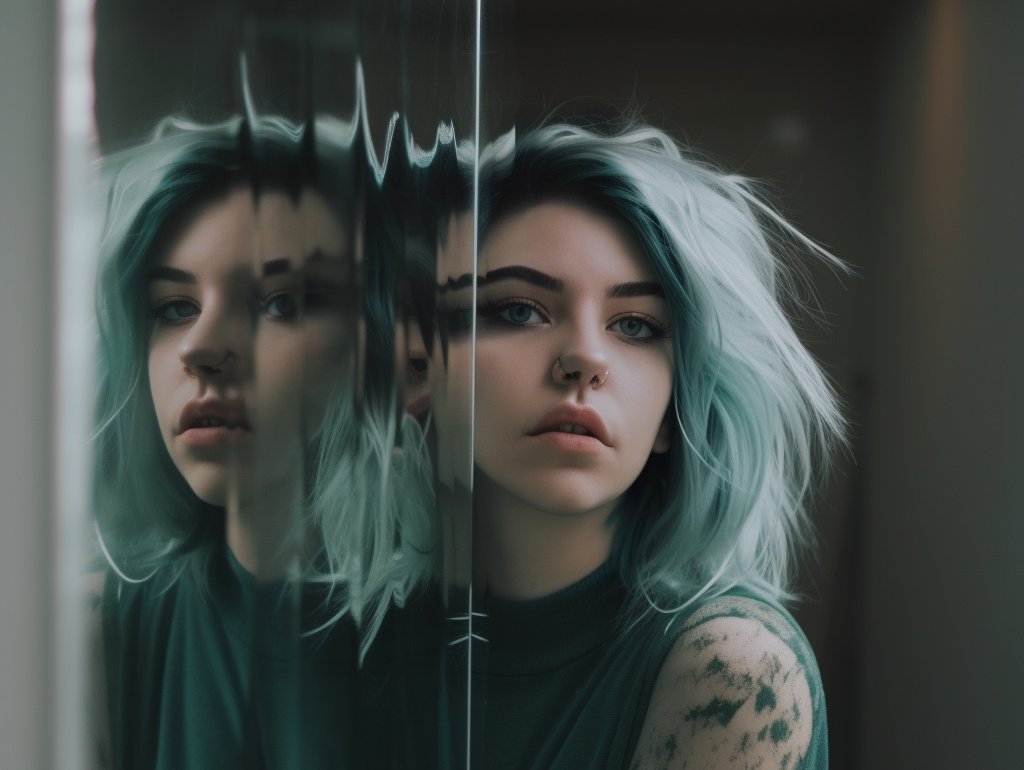 mothicAI's tweet image. What I see isn't me, it's distorted
Through the glass, looking back, I'm performing
What I see isn't me, it's distorted
What I see isn't me, isn't me

From 'Funhouse' by @dearmothica