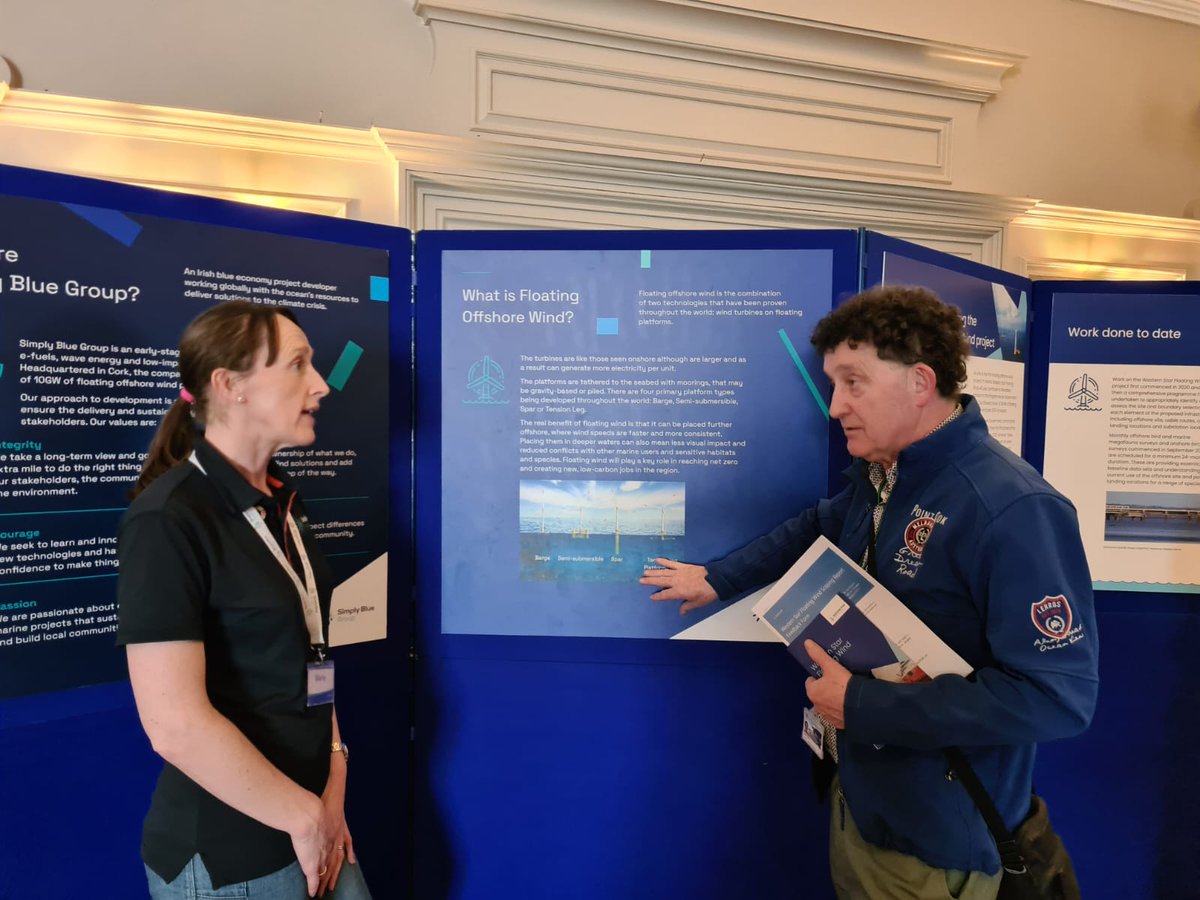 Delighted to welcome Councillor <a href="/JnyFlynn/">Johnny Flynn</a> to the @SimplyBlueGroup public consultation in <a href="/TempleGateHotel/">Temple Gate Hotel</a> Ennis Great to have opportunity to discuss #floatingoffshorewind with local reps