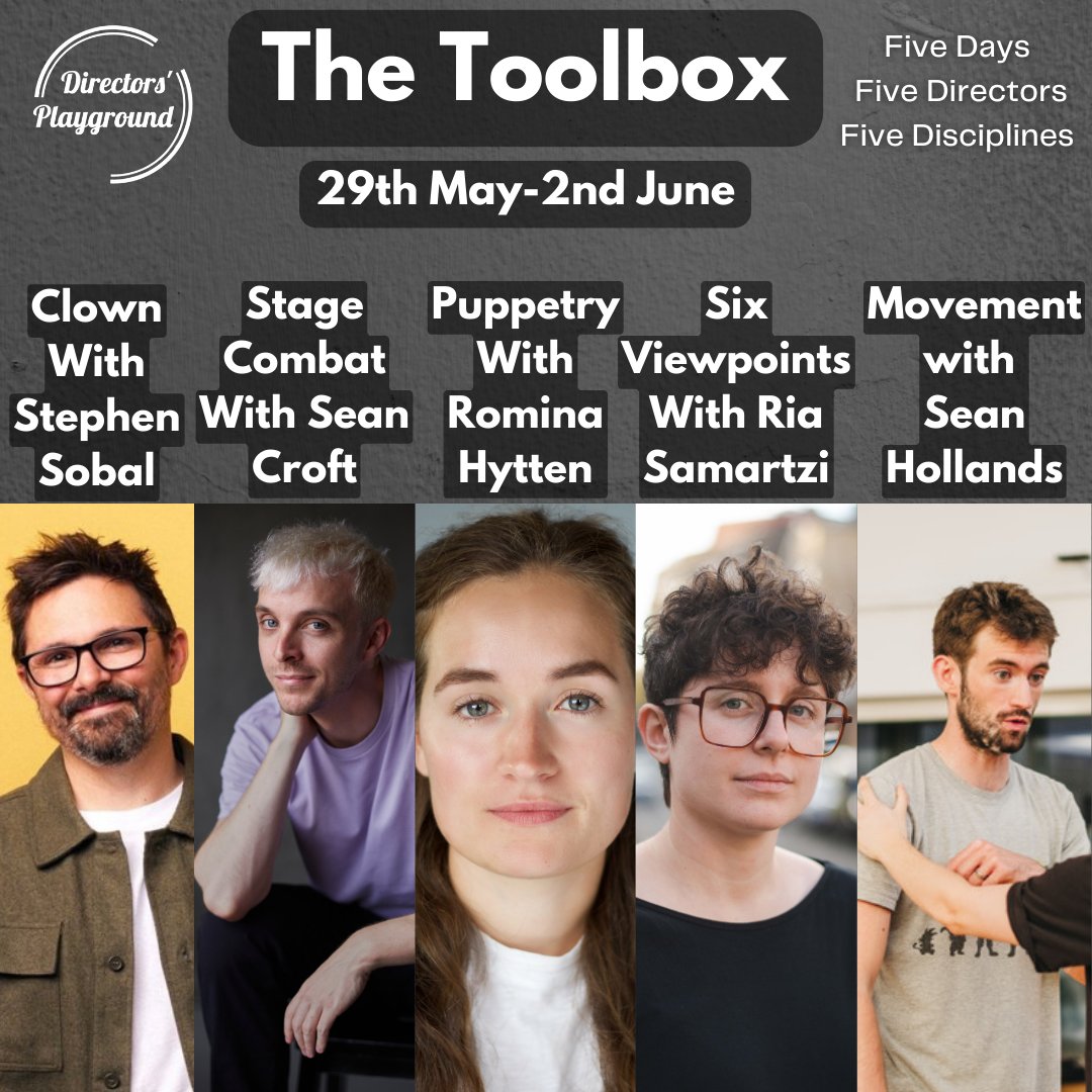 Go to our website to find out  more abouot our exciting upcoming Toolbox Workshop, featuring <a href="/stephensobal/">Stephen Sobal</a>, @SeanCroft_thtre, <a href="/Rominahytten/">Romina Hytten</a>, Ria Samartzi, and <a href="/SeanHollands/">Sean Hollands</a> . It's going to be a absolutely fantastic week- not to be missed!