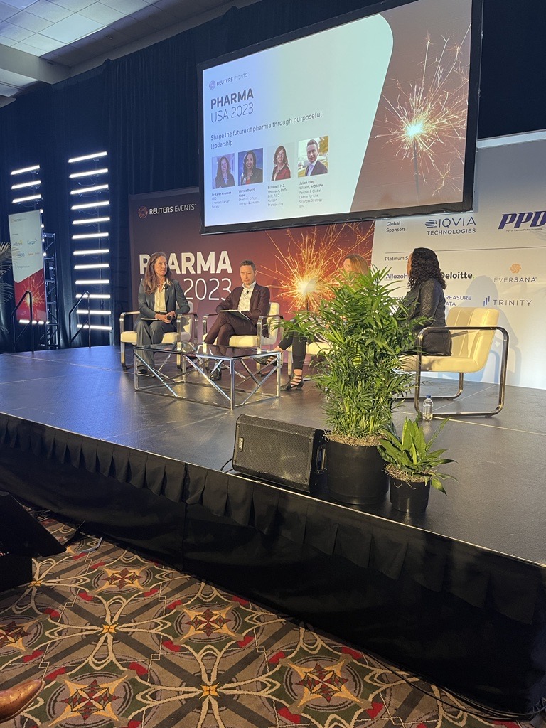 Thanks to <a href="/RE_Pharma/">Reuters Events Pharma</a> for asking me to moderate a panel of forward-thinking leaders on shaping the future of pharma leadership, and thanks to our terrific panelists: @drjwillard from <a href="/IBM/">IBM</a>, <a href="/WandaBHope/">Wanda Bryant Hope</a> from <a href="/JNJNews/">Johnson & Johnson</a>, and Dr. Liz Thompson of <a href="/HorizonNews/">Horizon</a> 

#REpharmaUSA