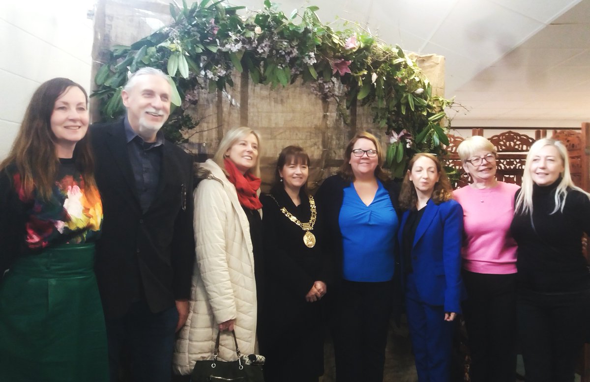 nearfm's tweet photo. Today @LordMayorDublin @caroline1conroy opened @ColDhulaigh Floristry course 2 days pop-up shop “Wild Blooms”; all welcome to visit Killbarrack campus 28-29/03/23 from 10-14 hrs, proceeds going to @FOHomeless charity. #Nearfm #cdcfe #floristry @CityofDublinETB @fererroroche https://t.co/dT5xCAK4CG