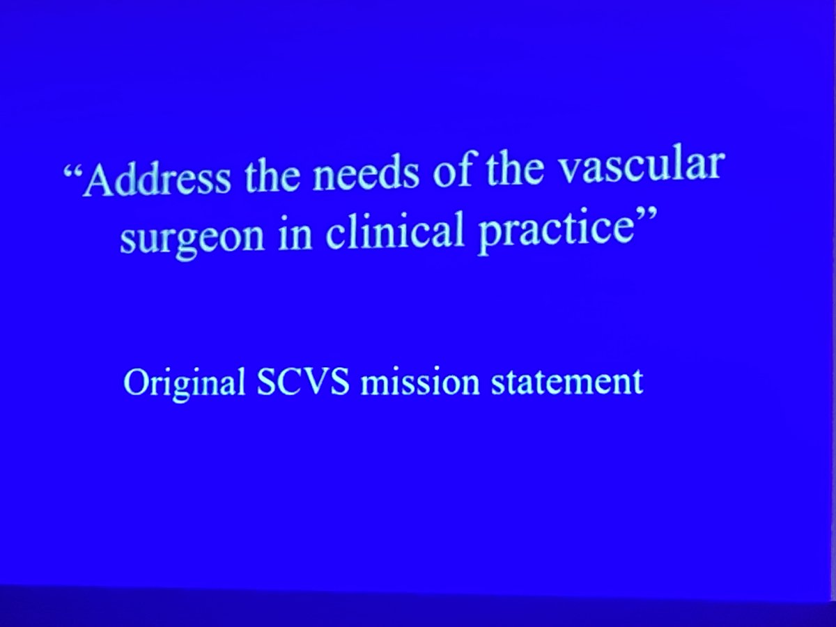VascularNews's tweet image. Dr Sean P. Roddy, ⁦@SCVS1969⁩ President, gives an overview of the history + mission of the #SCVS. Founded by Dr Peter Samuels in southern California, father of #IR Shaun, the society’s mission is to “address the needs of the #vascular surgeon in clinical practice.”👇