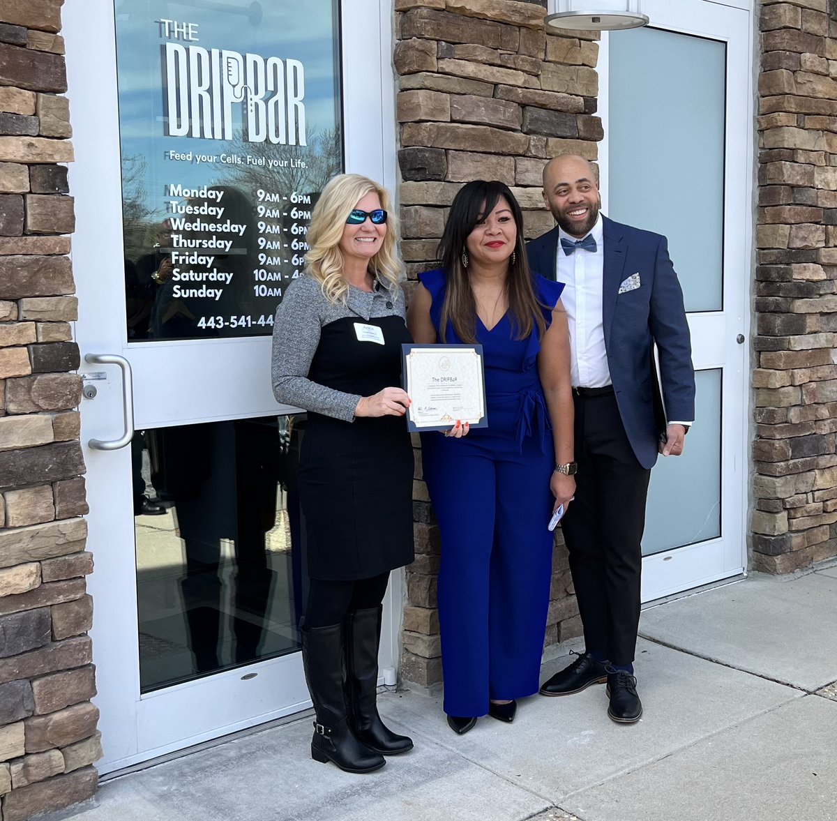 Anita enjoyed helping celebrate the opening of - &amp; getting an IV drip from - The DRIPBaR Crofton on 3/21. 

Thanks to <a href="/CroftonChamber/">Crofton Chamber</a> for organizing the ribbon cutting &amp; thanks to Katrina &amp; Darryl for choosing to open the very 1st The DRIPBaR in #maryland in #annearundelcounty!