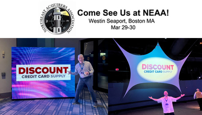 @DiscountCredit Adam & Michael are headed to Boston! Stop by and see them in Booth #16 to see what is trending in the payments space from POS hardware to custom stands & accessories. 
#NEAA2023 #boston #BostonVibes #POSEquipment #POS #tradeshowlife #tradeshowbooth #tradeshow2023