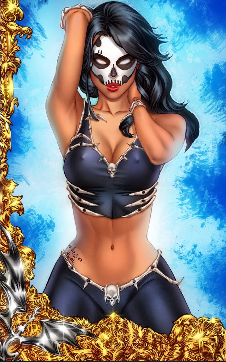 Zenescope Entertainment's Mystere: #6 from the #eBas 2022 Icons #Collectible, the 12 covers set featuring the most iconic #zenescope female characters.
Pencils by always amazing <a href="/Eric_Basaldua/">Eric Basaldua</a> 
Colours by <a href="/ulamosart/">Ula Mos</a> 
#comiccoverart #femalewarrior #comiccolorist #ZenescopeIcons