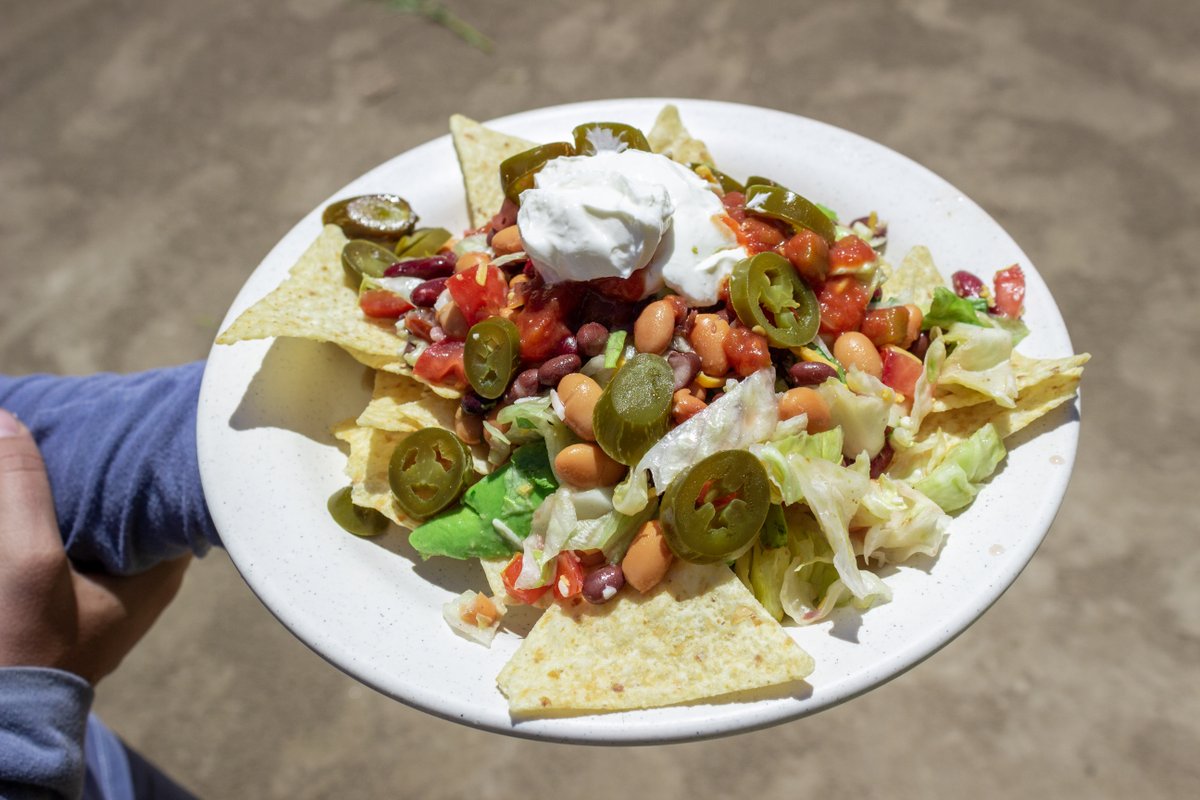 Mild2WildRaft's tweet photo. 🌮TACO TUESDAY!!!🌮 Check out these loaded nachos made by our amazing river guide cooks!😋 https://t.co/Qz3rrmqlJP