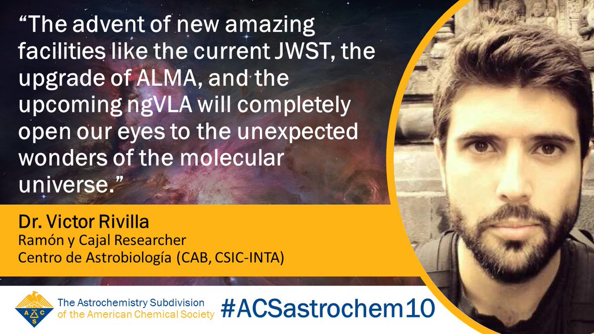What has propelled astrochemistry in the last decade, and what will fuel it in the next? Invited #ACSastrochem10 speaker Dr. Victor Rivilla (<a href="/ryvendel/">Víctor M. Rivilla</a>) makes a case for new telescopes! #ACSFall2023