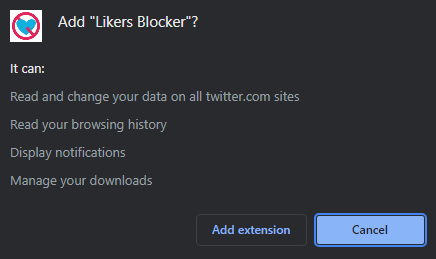 LikersBlocker's tweet photo. In case somebody is wondering what these new permissions in v4 are about, here is a quick explanation:

First of all: This extension is open-source, licensed under GPL-3, which means everyone can look into the code and check what it actually does and verify these statements. 👇 https://t.co/xXrEVH92BQ