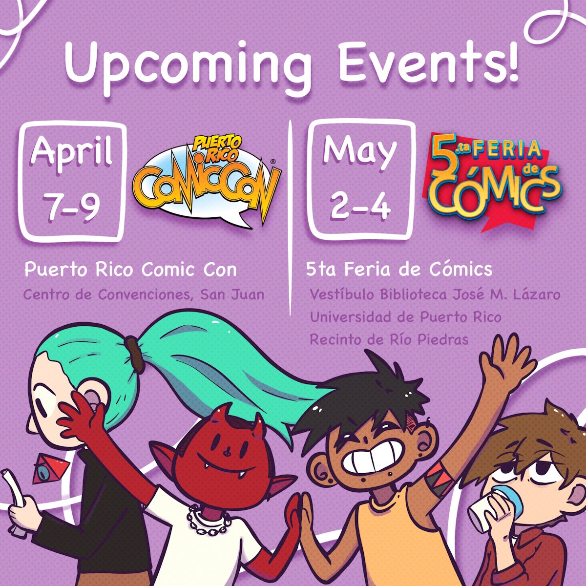 Puali_'s tweet photo. Here are the upcoming events that I’ll be participating in 💜🖤 https://t.co/UjXD861SCS