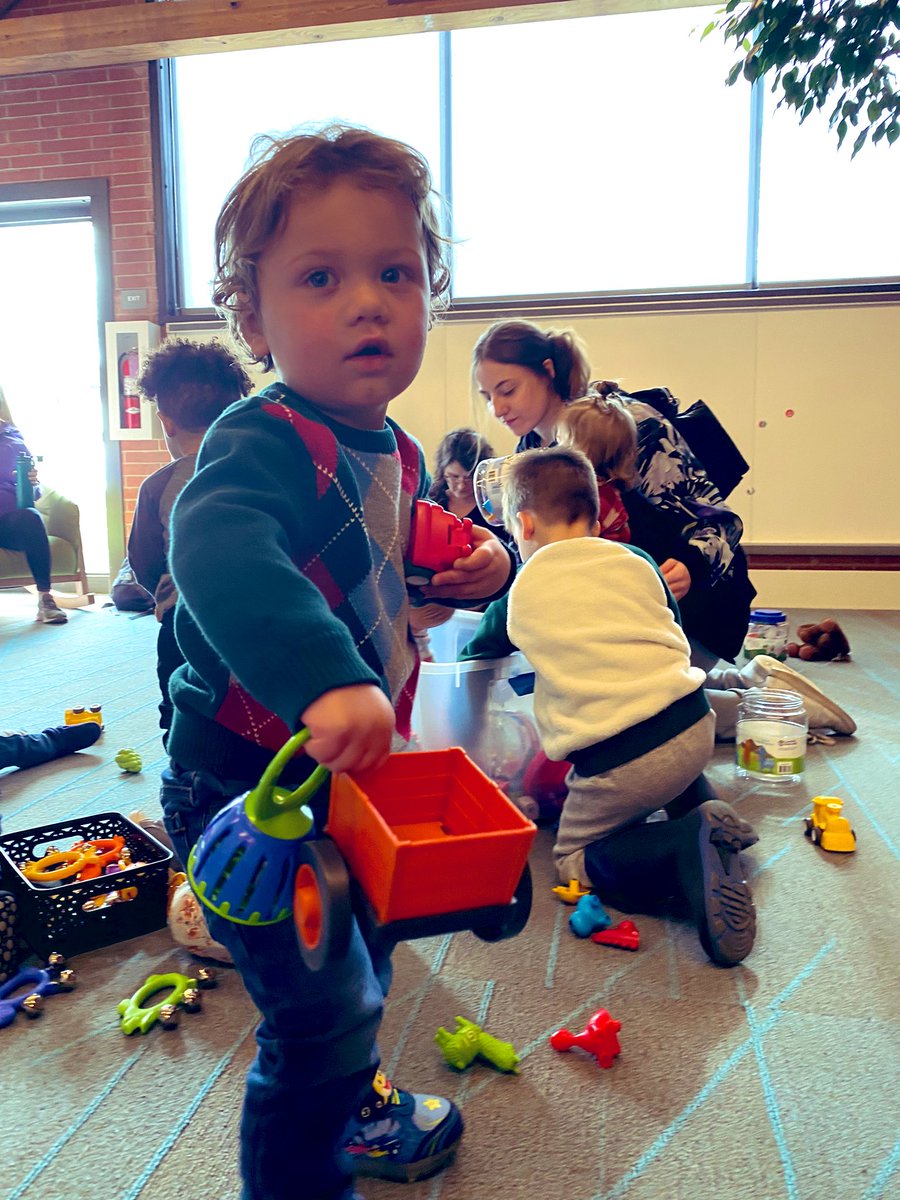 ryanpcooney's tweet photo. Little overwhelmed at our first library story hour (him more than me, and I was up there), but had a good time and met some new friends (him, not me….not for lack of trying on my part.) #SpringBreaking https://t.co/bbqaeJXSAU