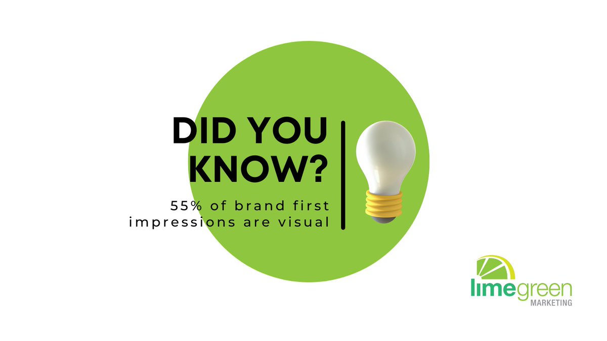 Did you know?...

55% of brand first impressions are visual.

US Chamber of Commerce

#brandbuilding #brandingstats #brandvalue #brandingfacts #brandtrust