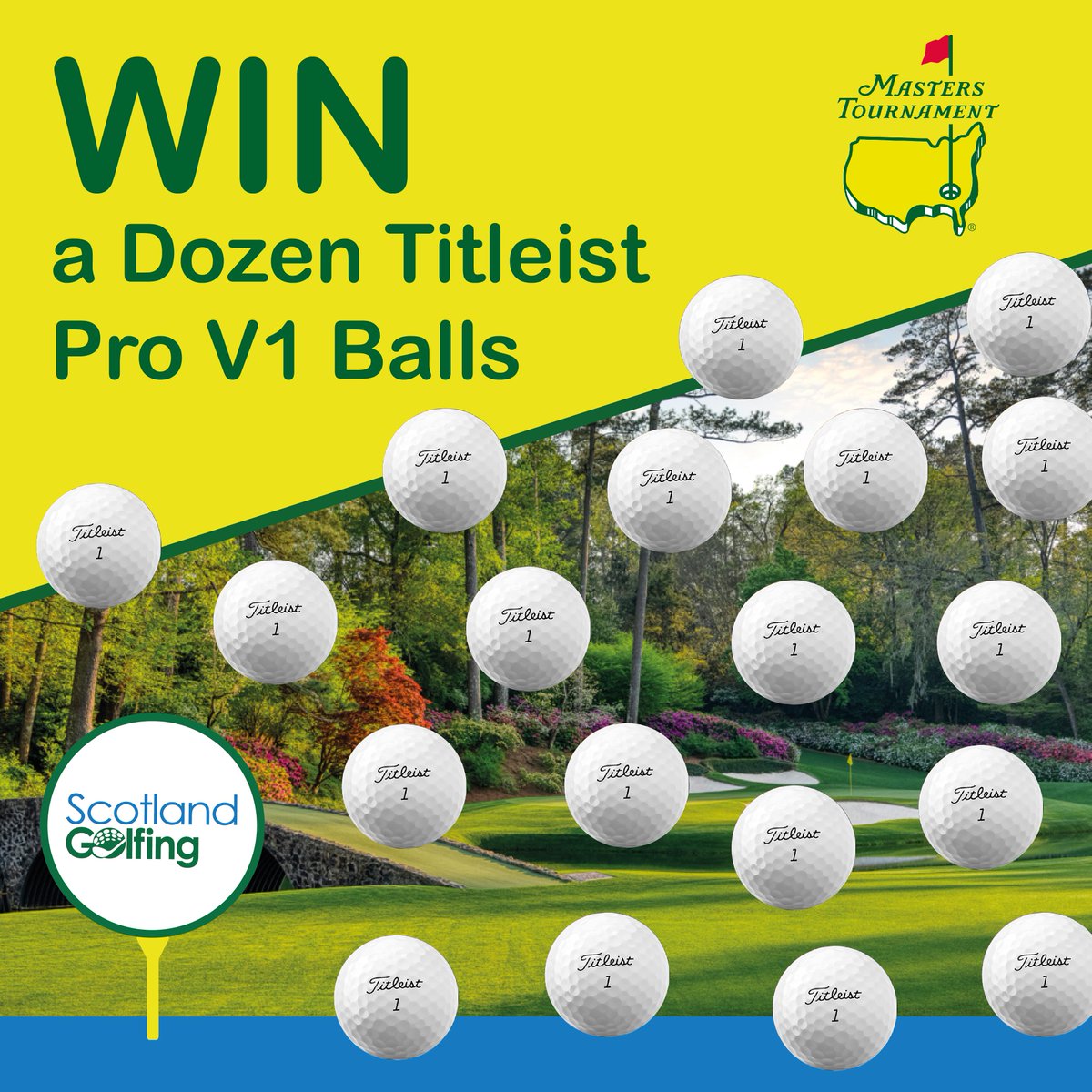 ScotGolfing's tweet photo. 🚨 MAJOR COMPETITION TIME 🚨

WIN a dozen Titleist Pro V1 or Pro V1x golf balls (x2 Winners).  Good luck 👍

To enter:
⛳️  Retweet
⛳️  Follow @ScotGolfing &amp; @Titleist
⛳️  Comment 'Yes Please'

#YesGolfing #TheMasters #Golf #Titleist #Scotland https://t.co/aq6OKly6ds