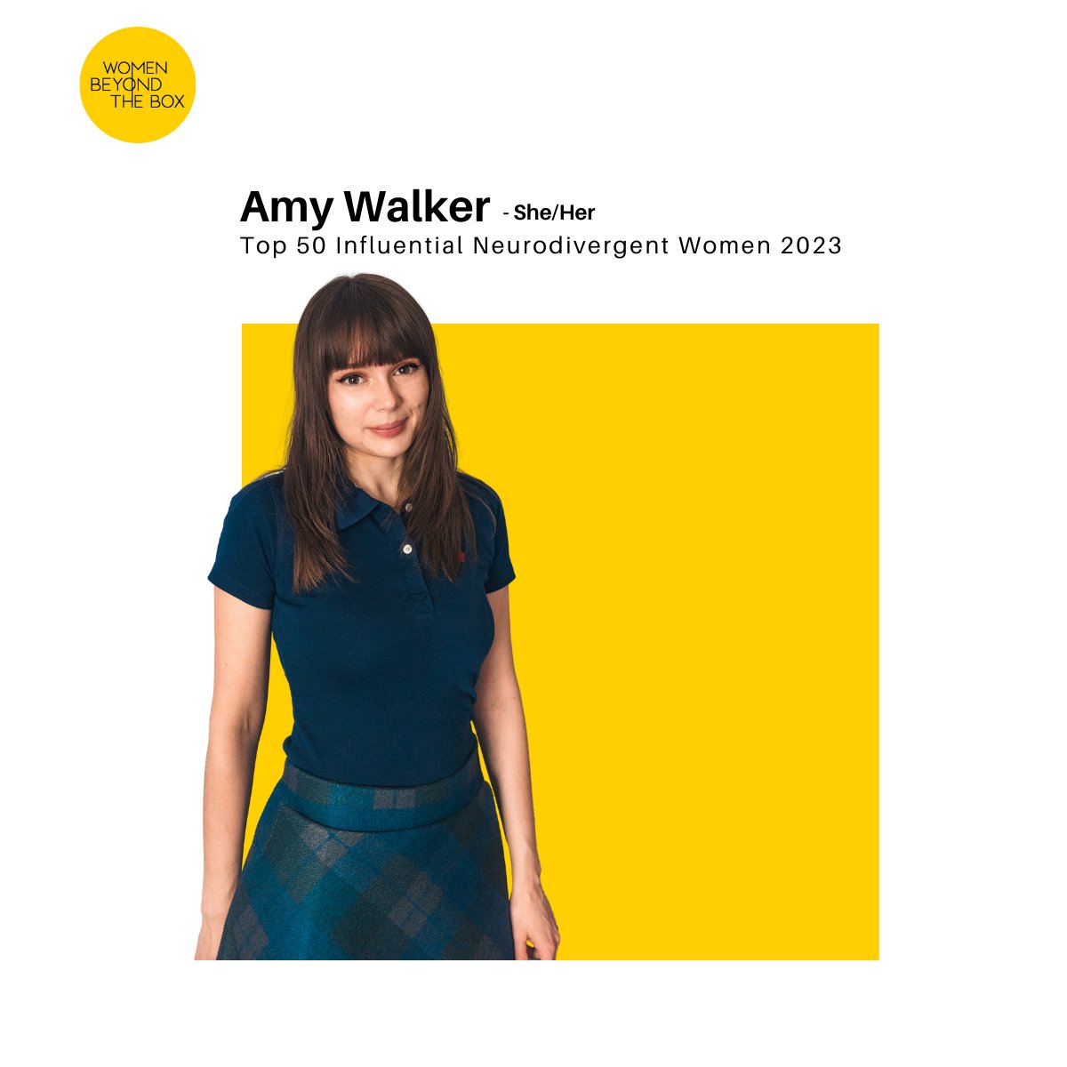 Beyond delighted to have been named in the Top 50 Influential Neurodivergent Women list for 2023 by <a href="/WomenBeyondBox/">WomenBeyondTheBox</a>