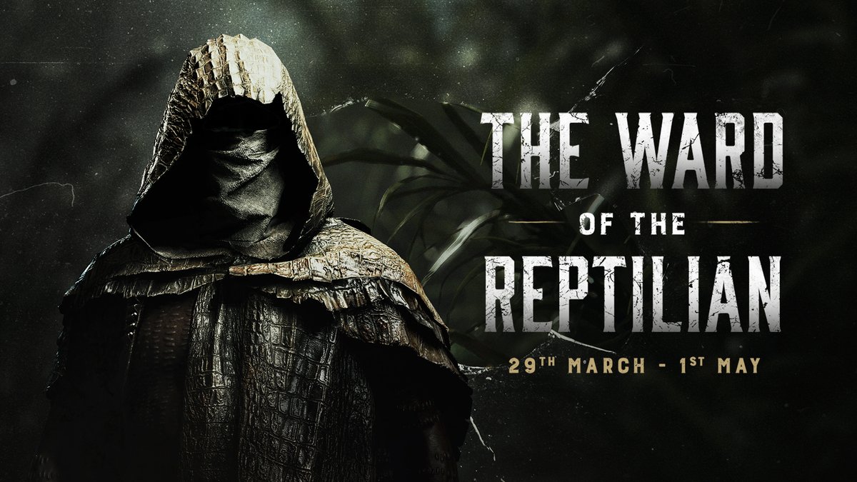 HuntShowdown's tweet image. Update 1.12 and the new Questline, The Ward of the Reptilian, are coming tomorrow at 9:00 AM CEST for PC and 11:00 AM CEST for Console, with an estimated 3 hours of downtime! ⏰

The bayou beckons, so prepare yourself for the perilous journey ahead. 💀

Get your gear and nerves…