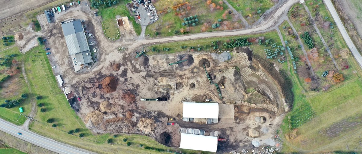 All of our #soils and #mulch are held at our controlled 30-acre facility in Schomberg, ON 🌱👀