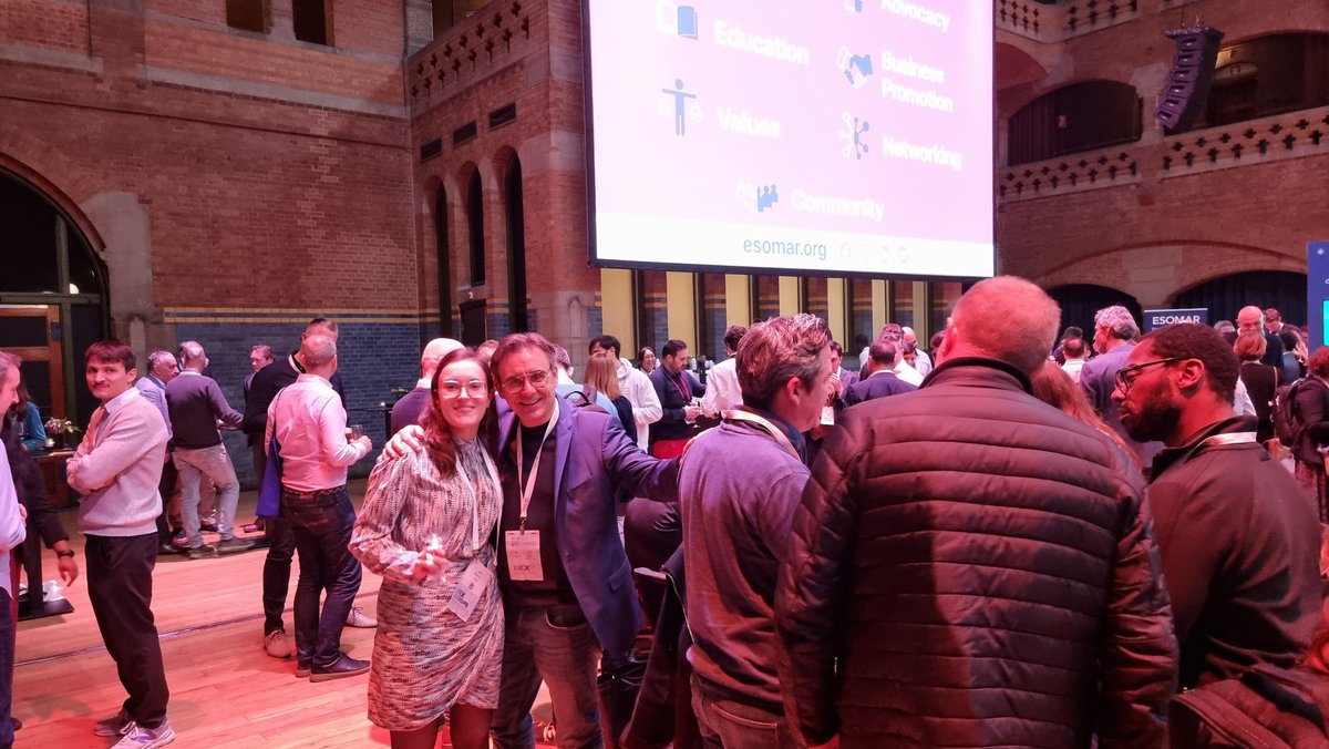 ESOMAR's tweet photo. Super Supercharge ESOMAR Networking party finishing off at the @GreenBook IIeX Europe #IIEXeurope #iiex2023 #esomar https://t.co/qGLIUKGl42