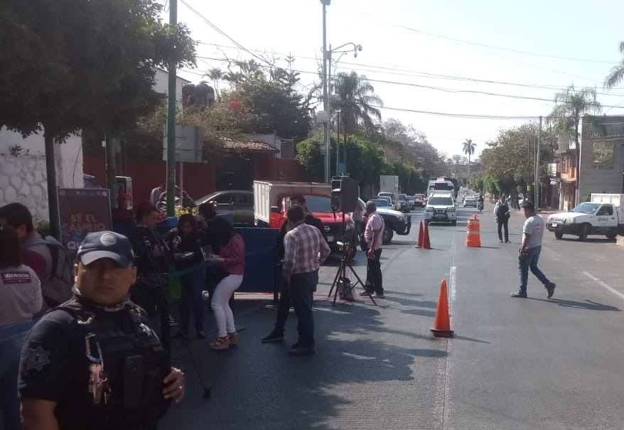 DavidMonroyMx's tweet image. #ALERTAVIAL | Se registra cierre sobre Avenida Morelos Sur a la altura del #SAPAC en #Cuernavaca