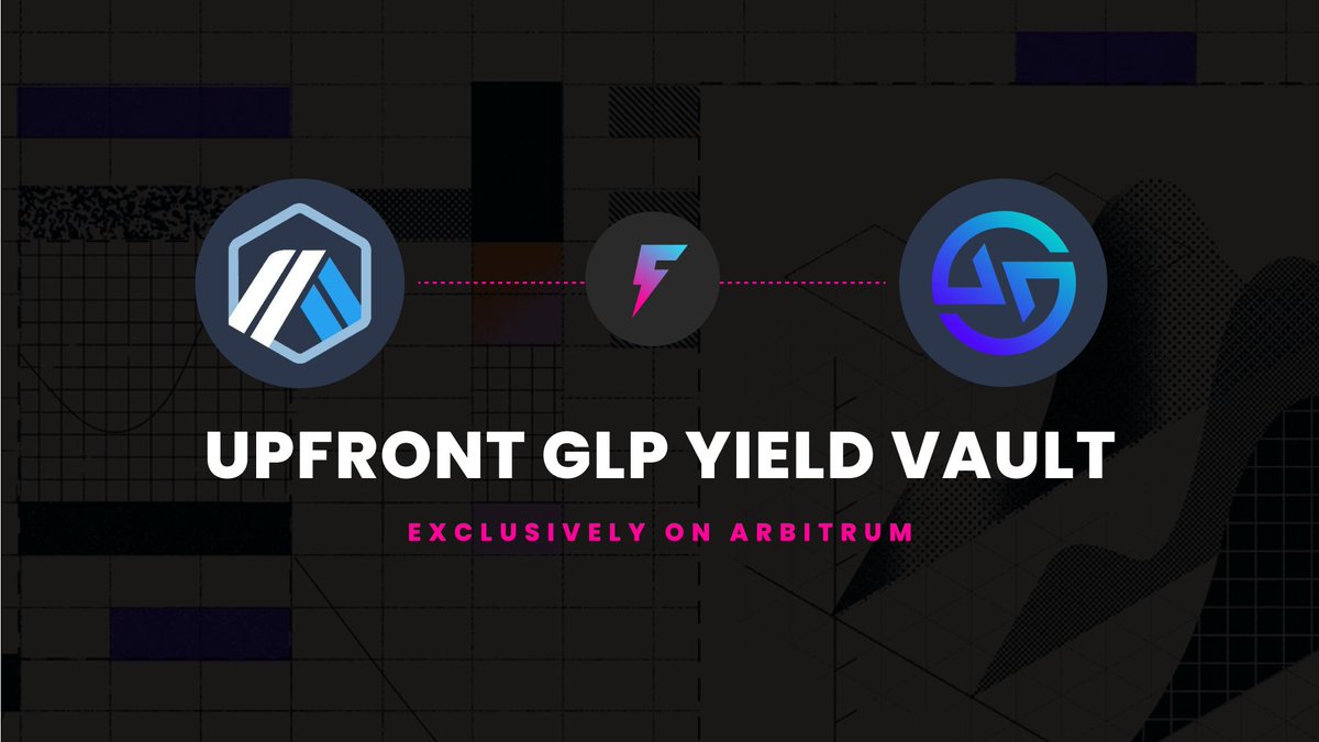 Flashstake's tweet photo. Upfront Yield Vault for $GLP is officially live.

You can now claim up to 6 months of your future yield, today.

Made possible by combining the powers of @GMX_IO 🤝 @Flashstake

Exclusively on @Arbitrum

What you need to know ↓ https://t.co/wWfstqMRkh