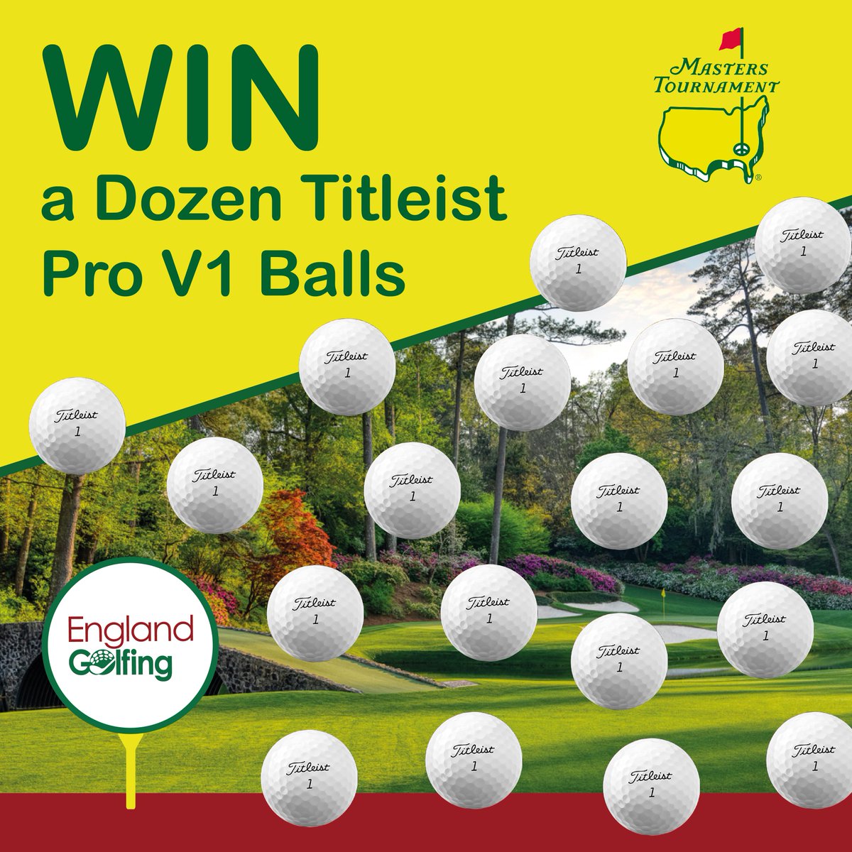 🚨 MAJOR COMPETITION TIME 🚨

WIN a dozen Titleist Pro V1 or Pro V1x golf balls (x2 Winners).  Good luck 👍

To enter:
⛳️  Retweet
⛳️  Follow <a href="/GolfingEngland/">England - YESGolfing.com ⛳️ 🏴󠁧󠁢󠁥󠁮󠁧󠁿</a> &amp; <a href="/Titleist/">Titleist</a>
⛳️  Comment 'Yes Please'

#YesGolfing #TheMasters #Golf #Titleist #England