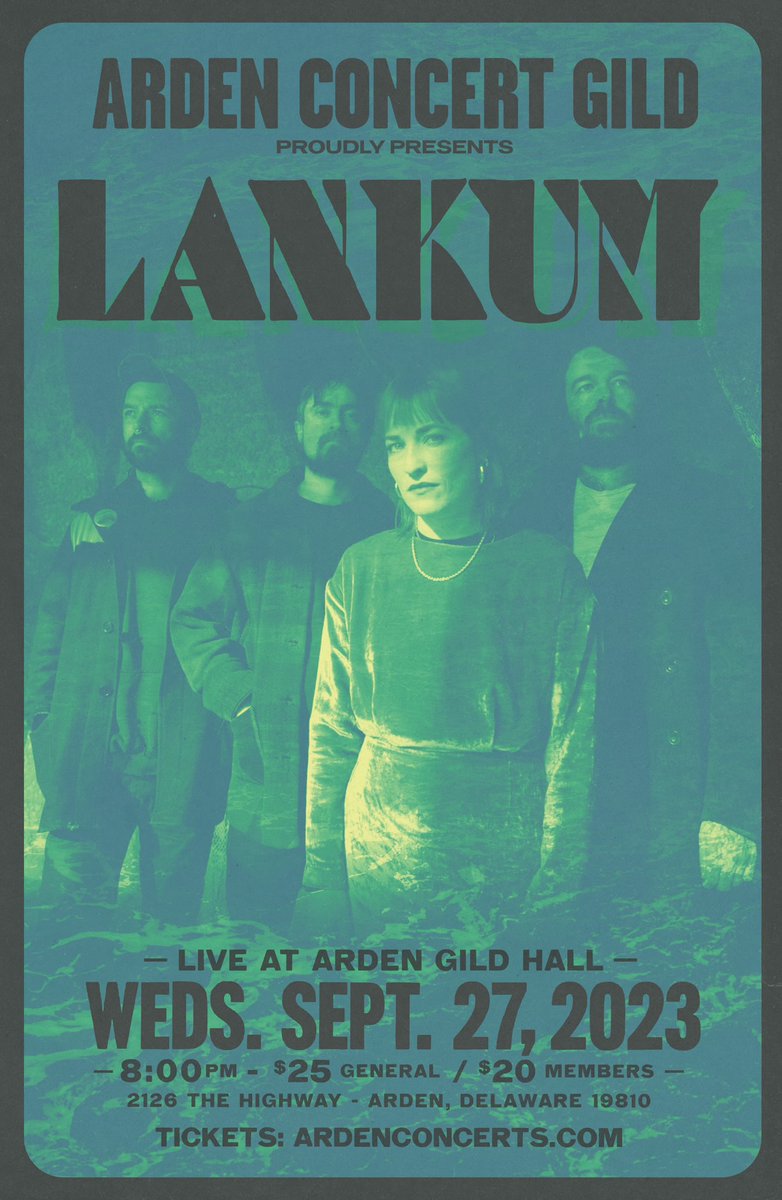 So excited by this gig @ArdenConcerts @LankumDublin September #Delaware #ardengildhall #netde #inwilm on sale 10 am Friday ardenconcerts.com