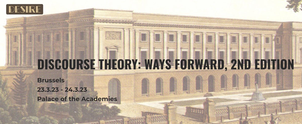 BenjaminDeCleen's tweet photo. Last week we organized the 2nd edition of the Discourse Theory: Ways Forward conference. It was a real pleasure to welcome so many interesting and nice friends and colleagues in Brussels. Lots of photos at https://t.co/h6LQem2iyv
#dtwf2 https://t.co/K0nkUGf4IN