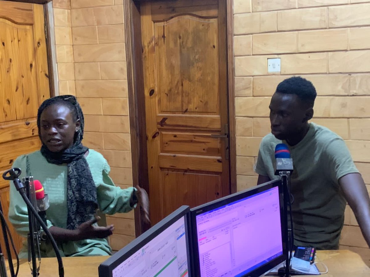 ONOV_GMB's tweet photo. Today on our radio program on constitutional draft and the #transitionaljustice processes we hosted @Fatoumata390 of #Gambia Environmental Alliance to talk about climate change and how it's also important on the #tjprocesses #peacebuidling https://t.co/VF3lDTvuyN