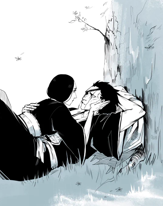 resting in the garden 